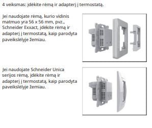 rėmelis 106 termostatui